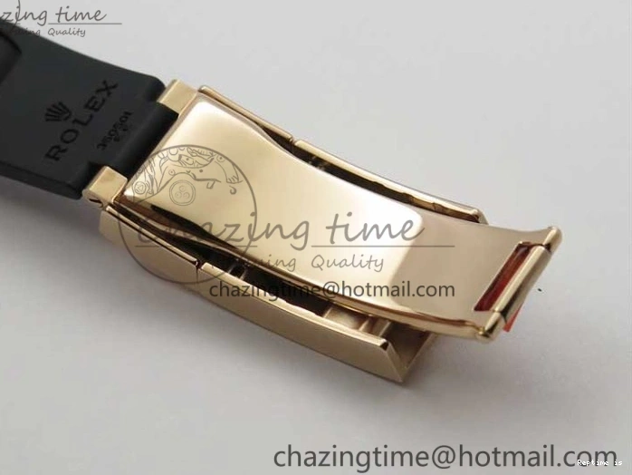 1224 Daytona 116515 Noob 1:1 Best Edition Chocolate Dial Lume Markers on Black Rubber Strap SA4130 (Free Extra Strap) V Stylish 2976